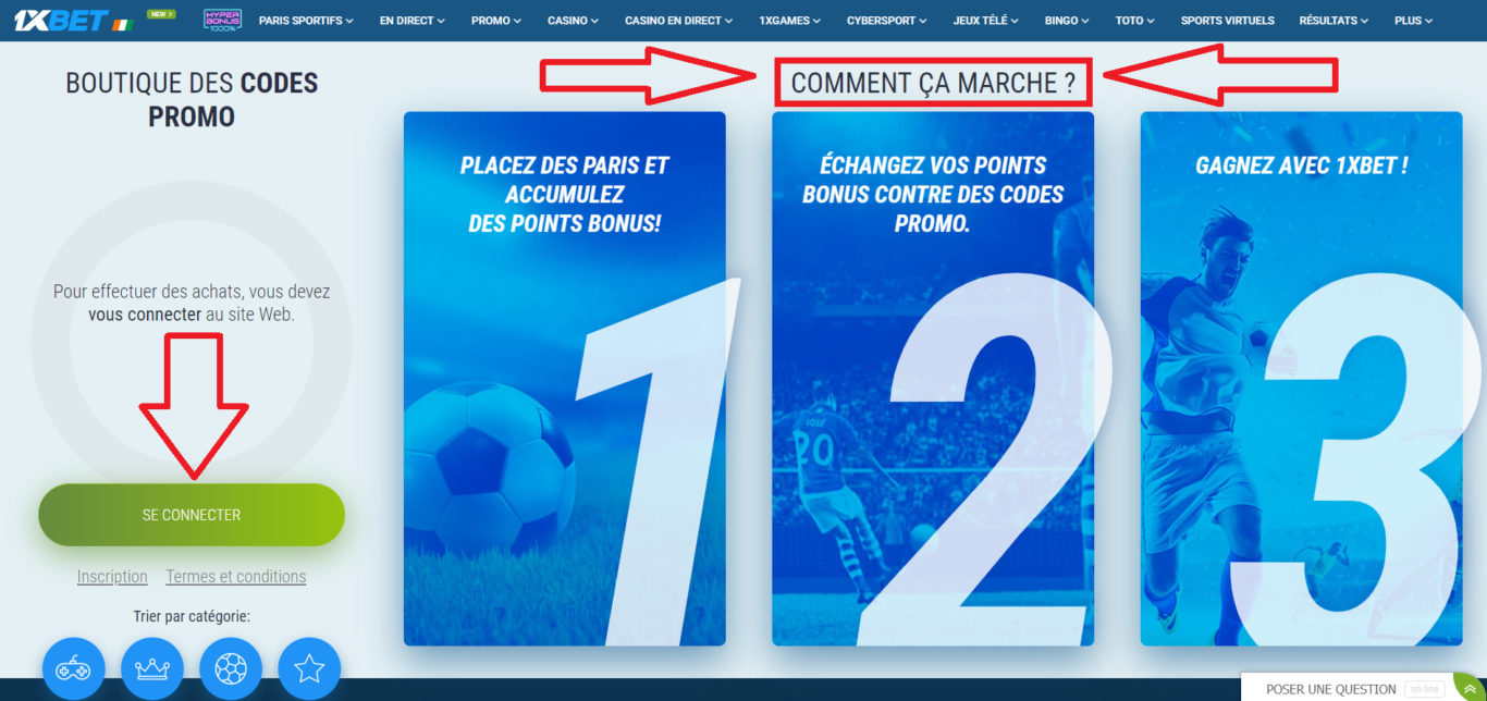 Qu'est-ce qu'un code promotionnel 1xBet